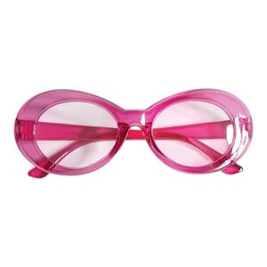 Pink Retro Oval Sunglasses - Women Accessories